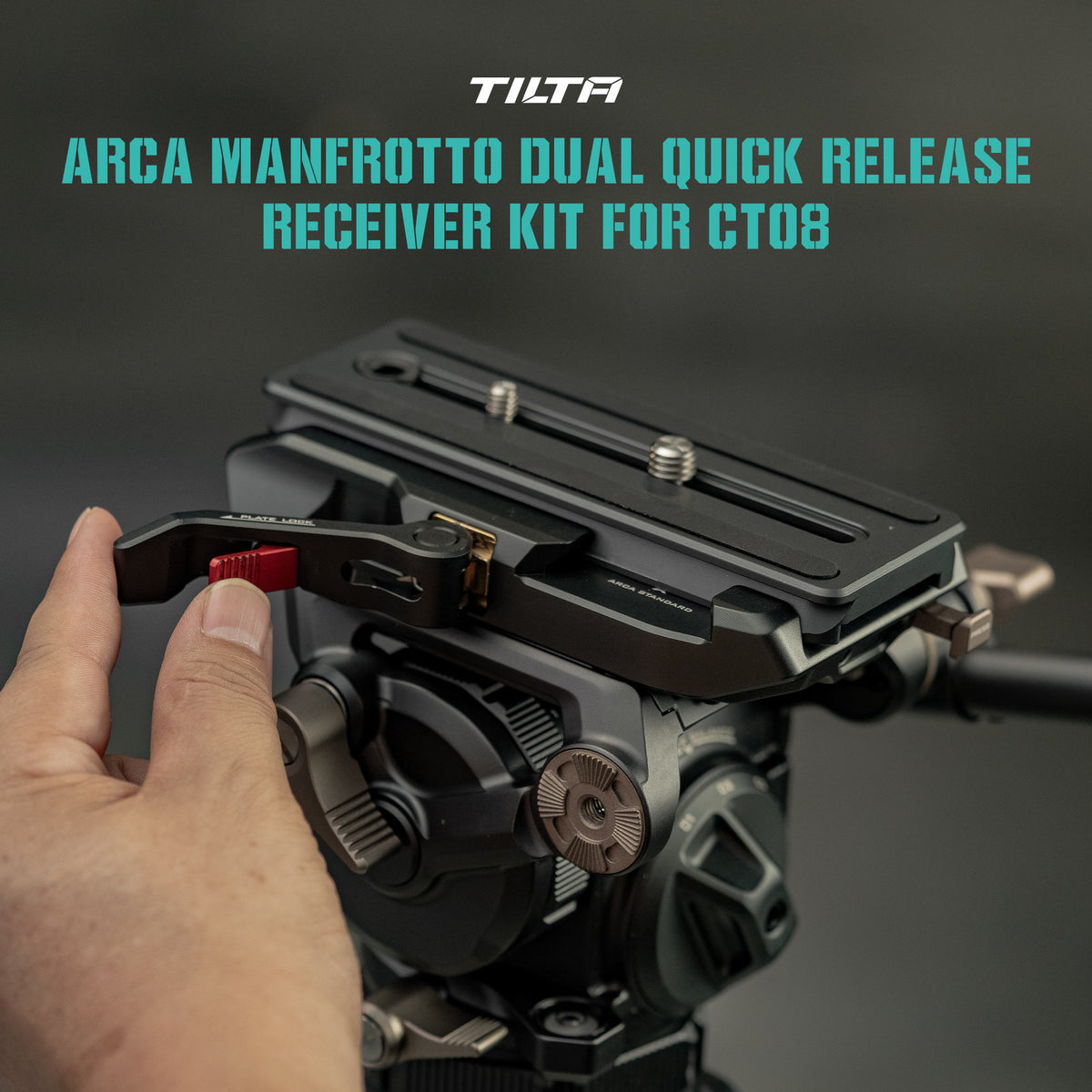 Tilta ARCA Manfrotto Dual Quick Release Receiver Kit for CT08 - Titanium Gray