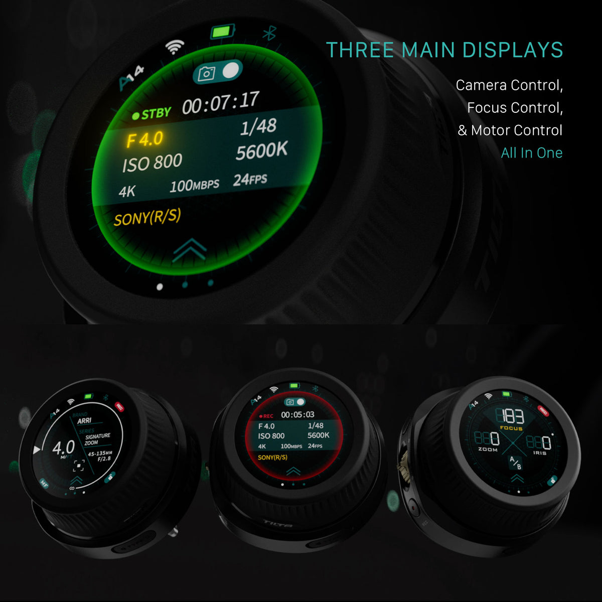 Tilta Nucleus Nano II Wireless Lens Control System - Power Handle Kit