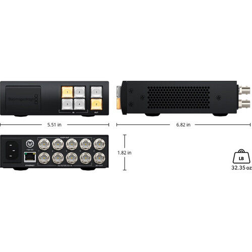 Blackmagic Design Videohub Mini 4x2 12G Router image 2