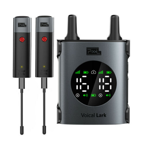 Pixel Voical Lark X Professional UHF Wireless Lavalier Mic with Charging Case