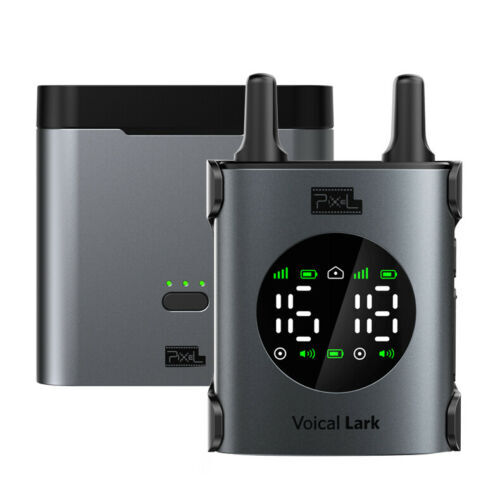 Pixel Voical Lark X Professional UHF Wireless Lavalier Mic with Charging Case