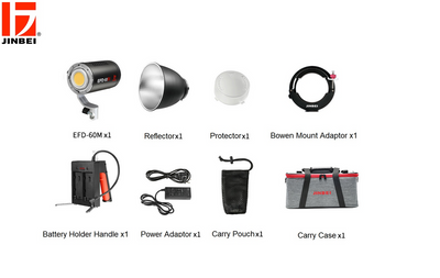 JINBEI EFD-60M 5500K Compact LED Continuous Video Light