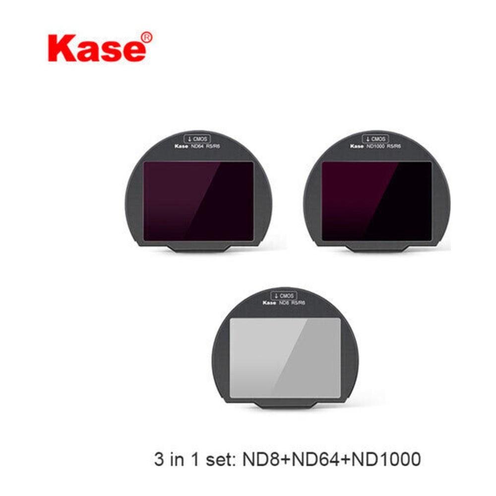 Kase 3-in-1 ND Set for Canon EOS R5/R6 Camera Bodies (ND8/ND64/ND1000)