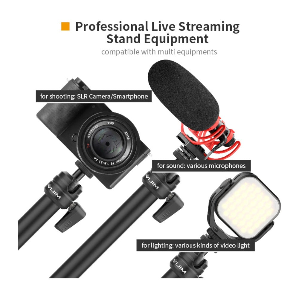 VIJIM LS08 Desktop Flexible Arm/Light Stand(Three-Stages)