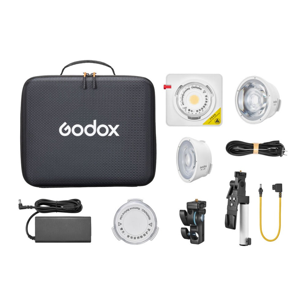 Godox ML100Bi Bi-Color Portable LED Light (36° Lens & V-Mount Handgrip Kit)