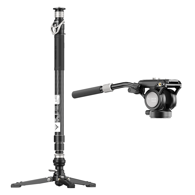 YC Onion Pineta 2.0 Carbon Fiber Monopod & FH60S