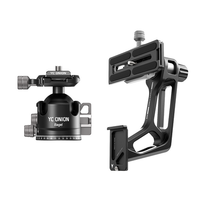 YC Onion Pineta Pro Carbon Fiber Monopod with BC44 & Gimbal Head - Litchi Gimbal Head & BC44 Ball Head