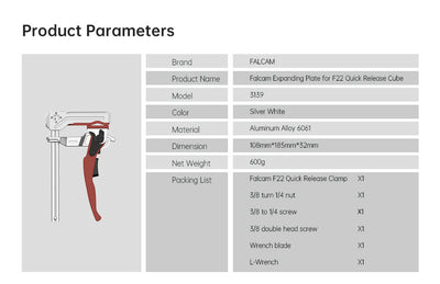 Falcam F22 Quick Release Clamp Kit