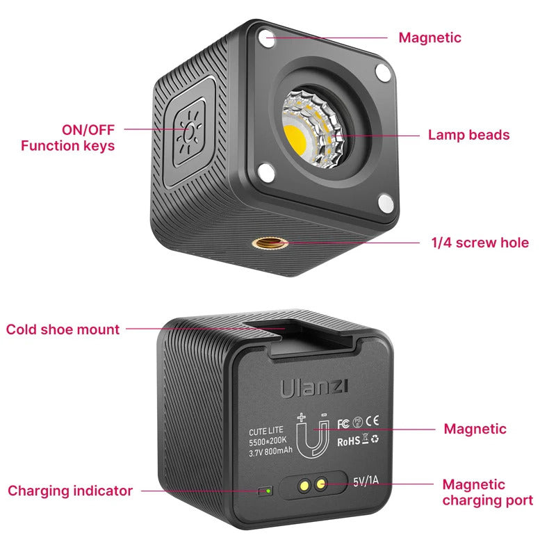 Ulanzi L2 Cube Lite Waterproof LED Light