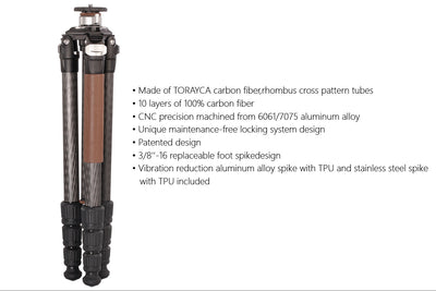 LEOFOTO HIKER Series CARBON FIBRE TRIPOD LN324CH