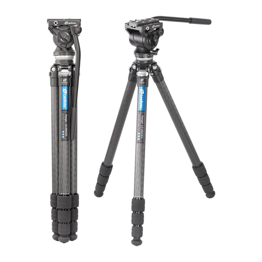 Leofoto Ranger Video Tripod Kit LS-284CEX+BV-10 Fluid Head