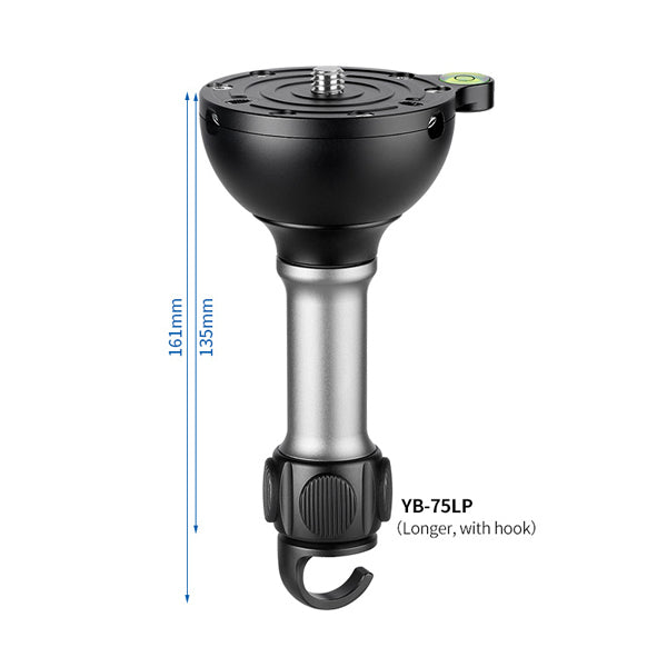 Leofoto 75mm bowl with hook(Leveling Base) YB-75LP