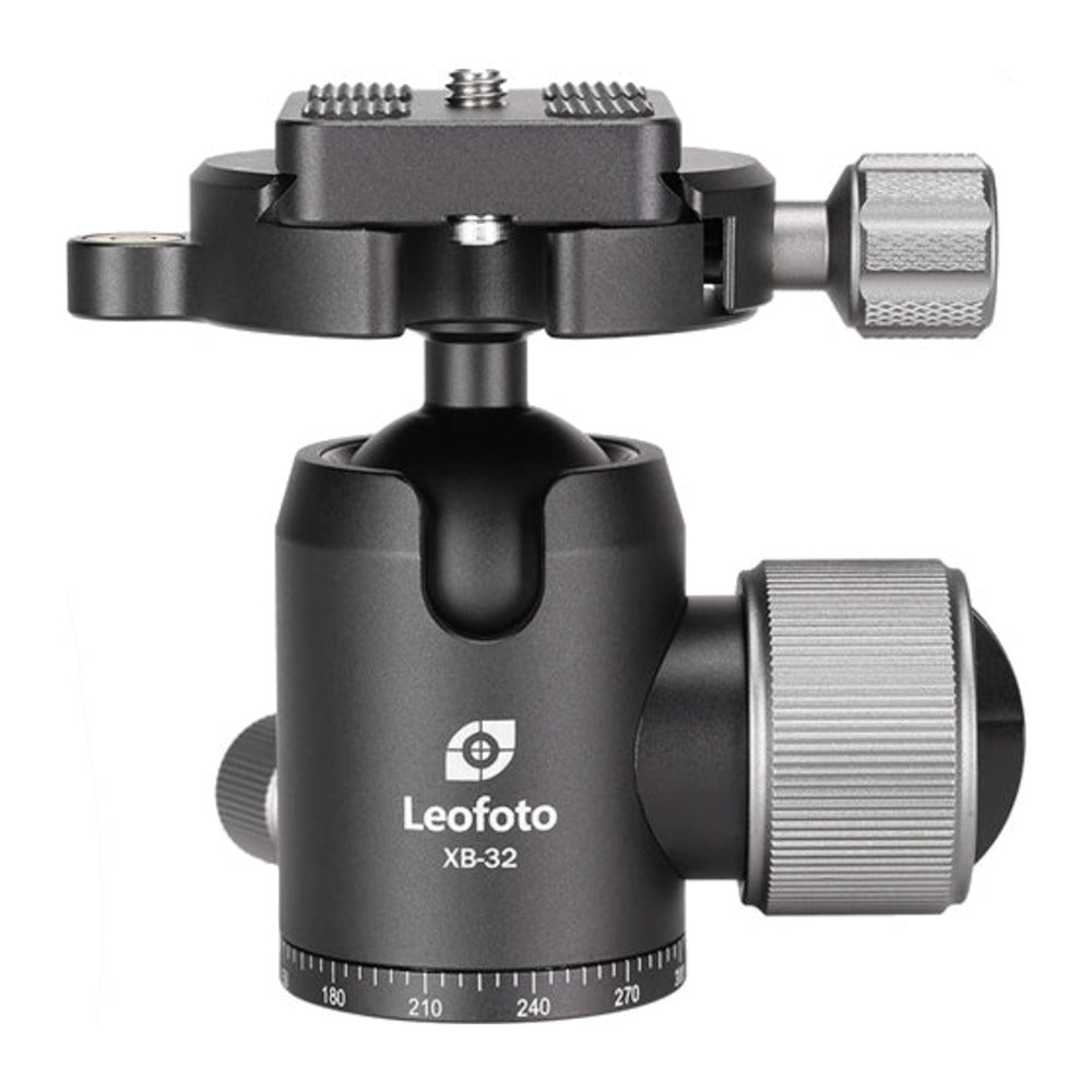 LEOFOTO XB-32 PRO BALL HEAD WITH SCREW KNOB CLAMP & BPL-50 PLATE (MAX LOAD 15KG)