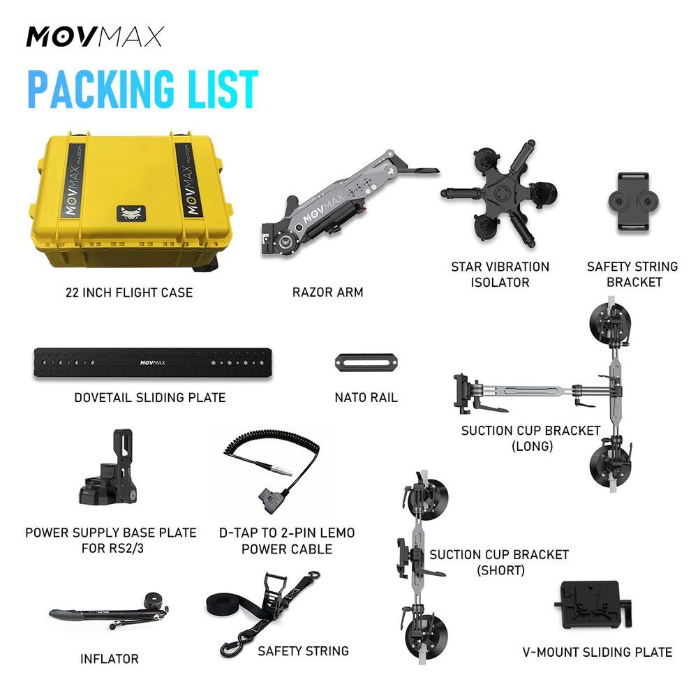 MovMax Razor Arm Car Mount with Air Shock Absorption System