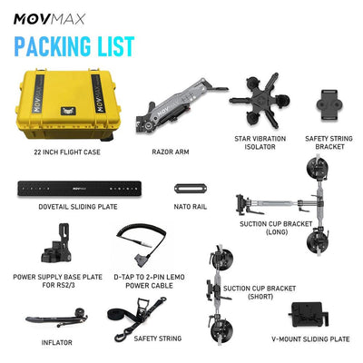 MovMax Razor Arm Car Mount with Air Shock Absorption System