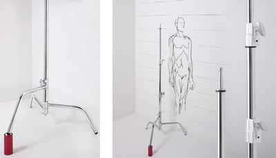 Muraro 20" C-Stand with Sliding Leg MU324 (Made in Italy)