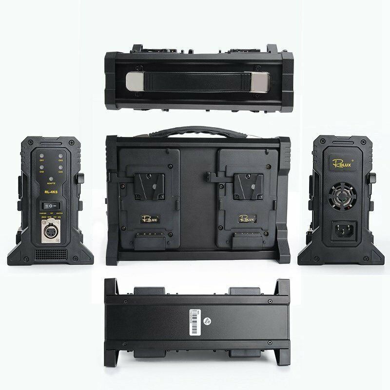 Rolux V-Mount Battery Charger 4 Channels RL4KS