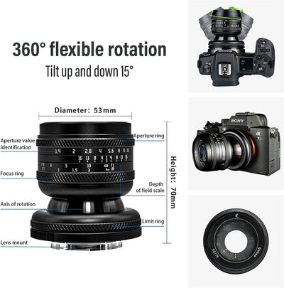 AstrHori 50mm F1.4 Full Frame Tilt Lens