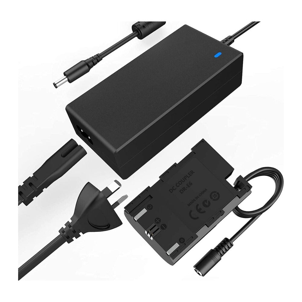 MC FOTO Gears ACK-E6 AC ADAPTER KIT FOR CANON EOS 5D MARK II,III, IV 6D, 7D, 60D