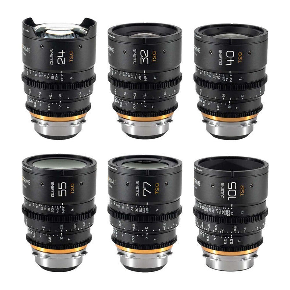 Dulens APO Cambrian Prime 6-Lens Complete Set (ARRI PL, Imperial, Black)