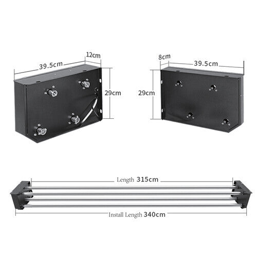 Jinbei BC04 Four Axis Double Row Electric Background Stand