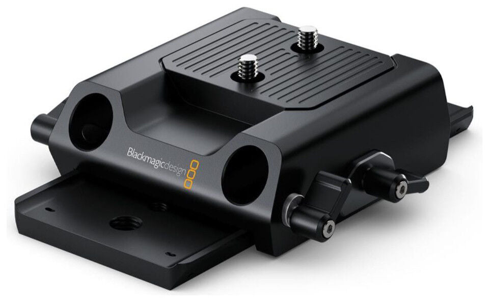 Camera Studio 4K - Tripod Mount - Blackmagic Camera Studio 4K - 15mm Rod Rail Baseplate (suits Studio, URSA Mini and URSA Broadcast cameras) image 1