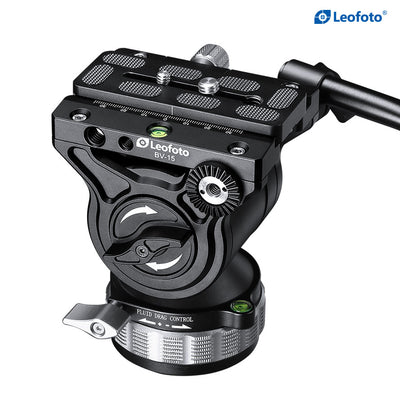 Leofoto BV-15 Fluid Video Head Max Payload 10kg (5kg Counter Balance)