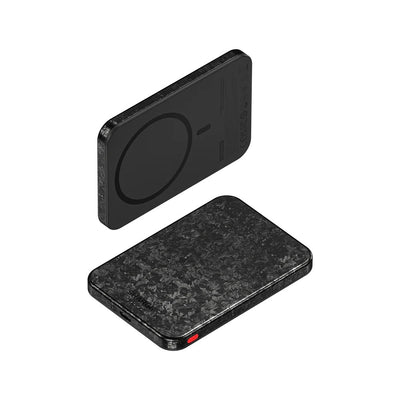 Sharge CarbonMag 5K - 5000mAh Wireless Carbon Fiber Power Bank(Complied with Qi2 Fast Wireless Charge Protocal)