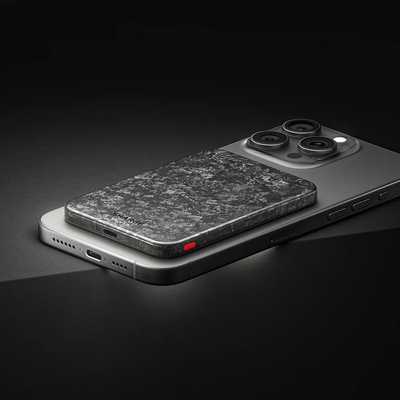 Sharge CarbonMag 5K - 5000mAh Wireless Carbon Fiber Power Bank(Complied with Qi2 Fast Wireless Charge Protocal)