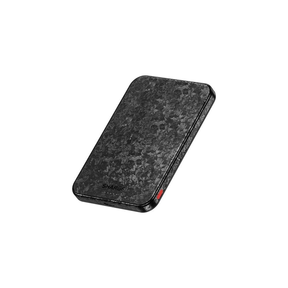 Sharge CarbonMag 5K - 5000mAh Wireless Carbon Fiber Power Bank(Complied with Qi2 Fast Wireless Charge Protocal)