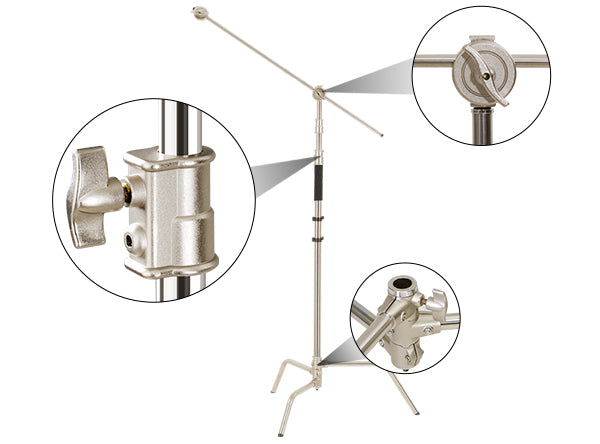 Jinbei CK-2 Steel C-Stand with extension arm kit