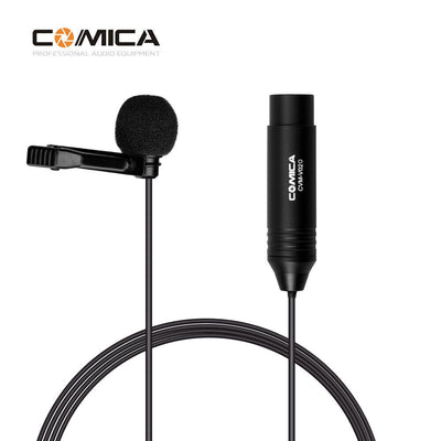 COMICA XLR Lapel Microphone with 4.5m Cable for Camcorder