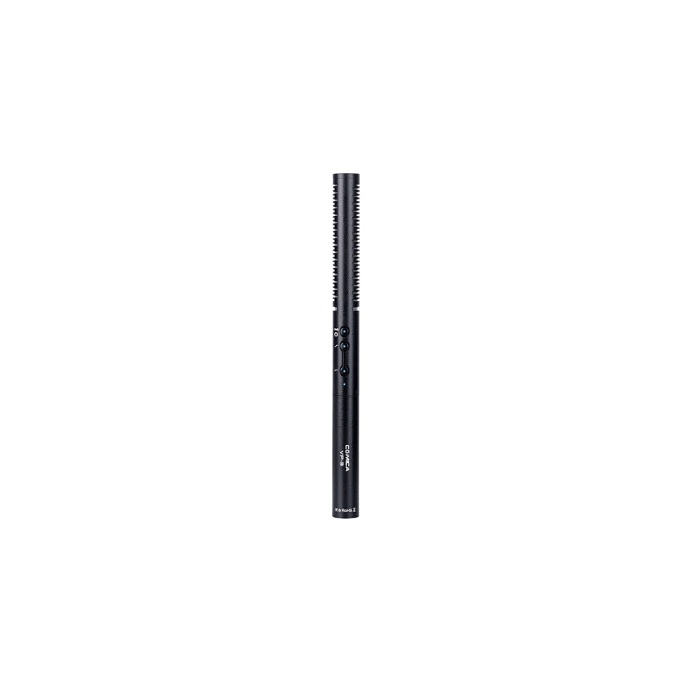 Comica Supercardioid Condenser Shotgun Microphone with Adjustable Sensitivity