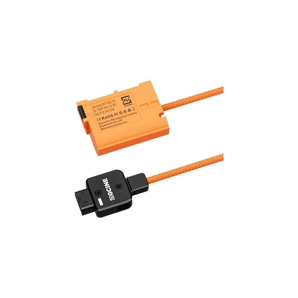 ZGCine D-Tap to Nikon EN-EL15 Dummy Battery Cable