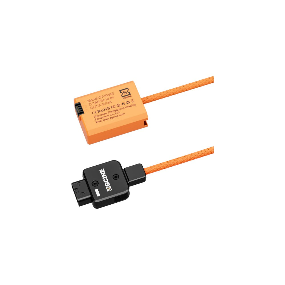 ZGCINE D-Tap to Sony NP-FW50 Dummy Battery Cable  60cm