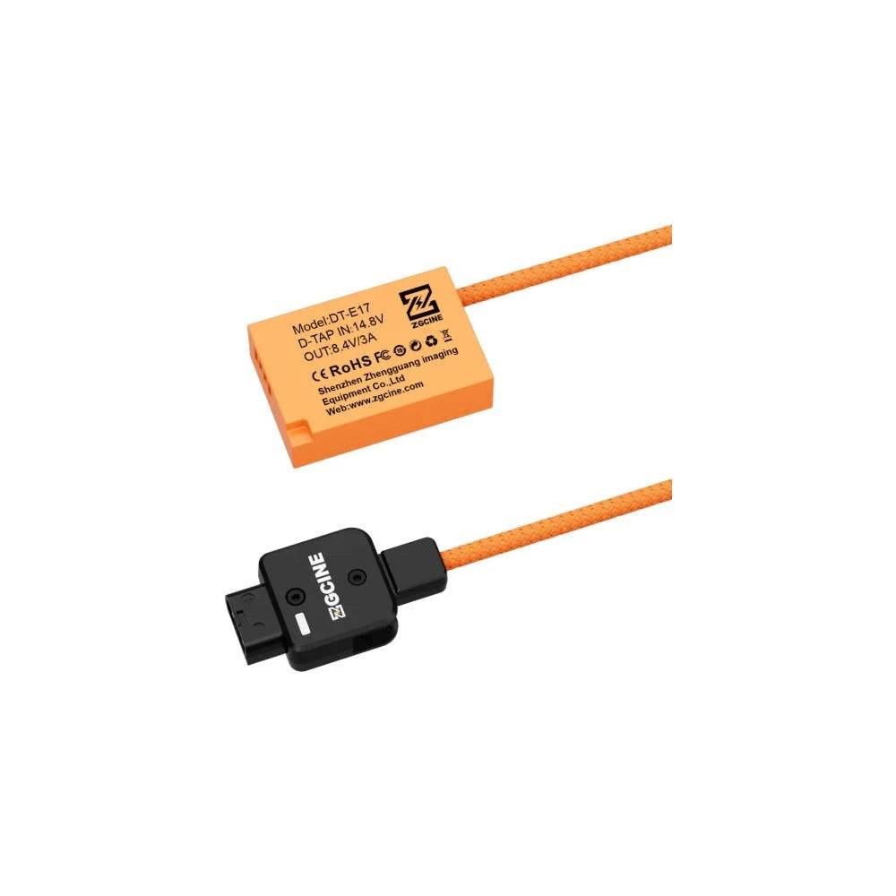 ZGCine D-Tap to Canon LP-E17 Dummy Battery Cable