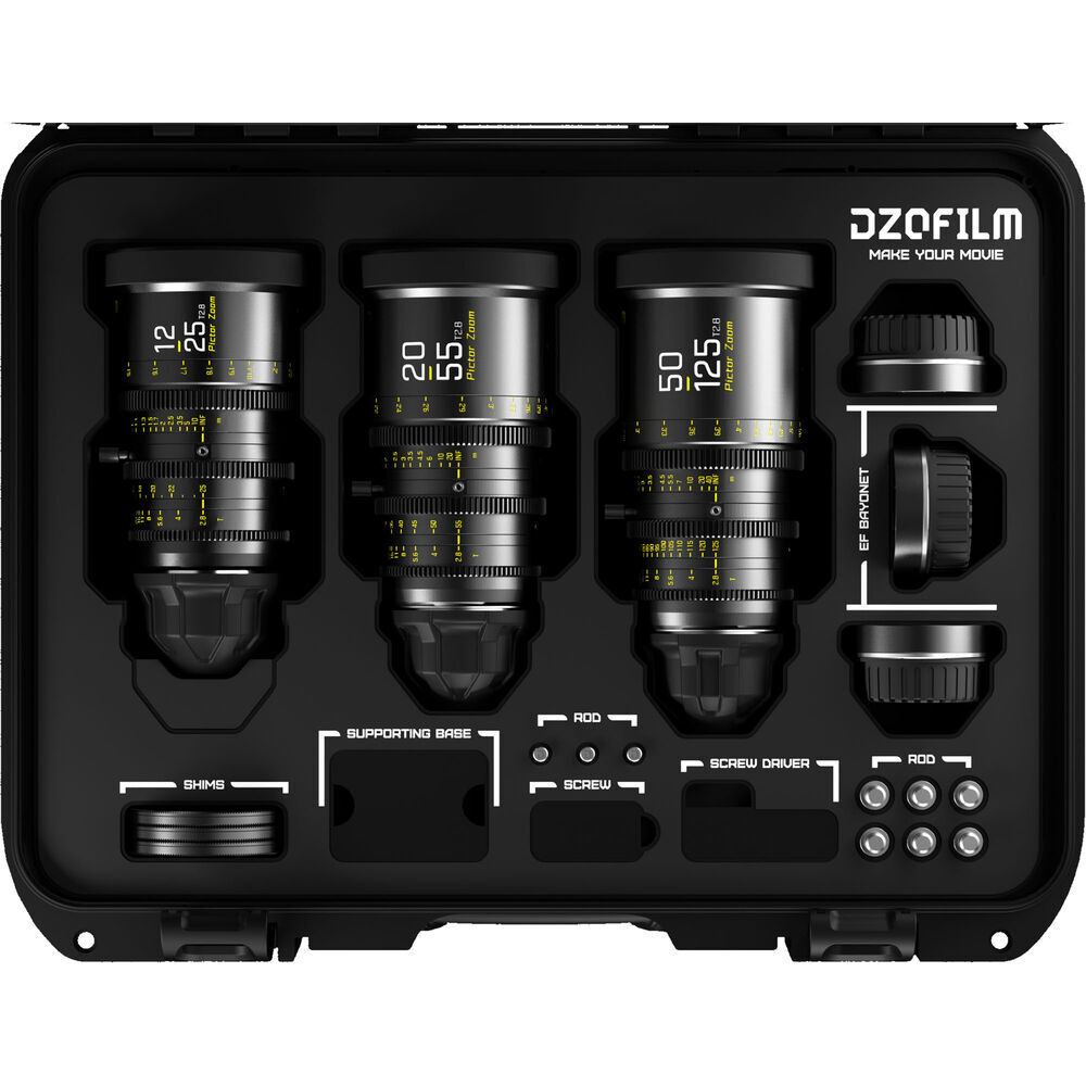 DZOFilm Pictor Kit · 3 zooms (12-25/20-55/50-125mm)