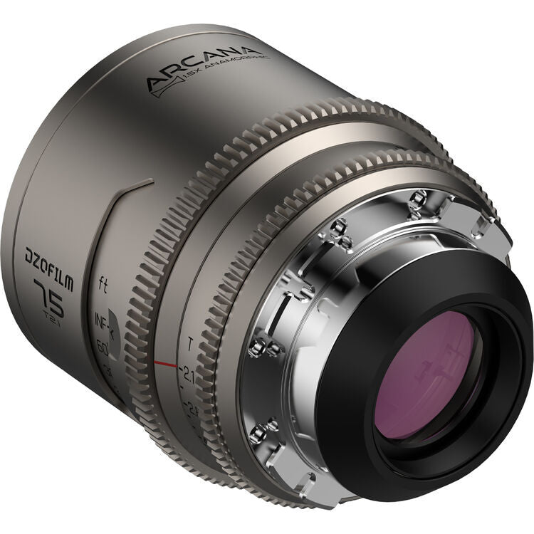 DZOFilm Arcana 75mm Anamorphic Prime Lens (ARRI PL, Titanium - Metric)