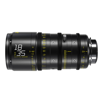 DZOFILM Catta Ace 18-35mm T2.9 cine zoom lens, side view
