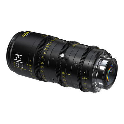 DZOFILM Catta Ace 35-80mm T2.9 cine zoom lens, rear angle view