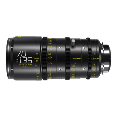 DZOFILM Catta Ace 70-135mm T2.9 cine zoom lens, side view