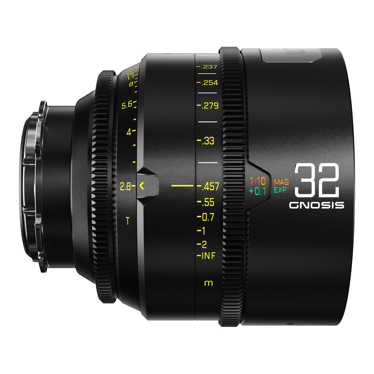 DZOFILM GNOSIS 32mm T2.8 macro cine lens - side view