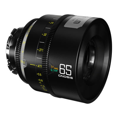 DZOFILM GNOSIS 65mm T2.8 macro cine lens - front angle