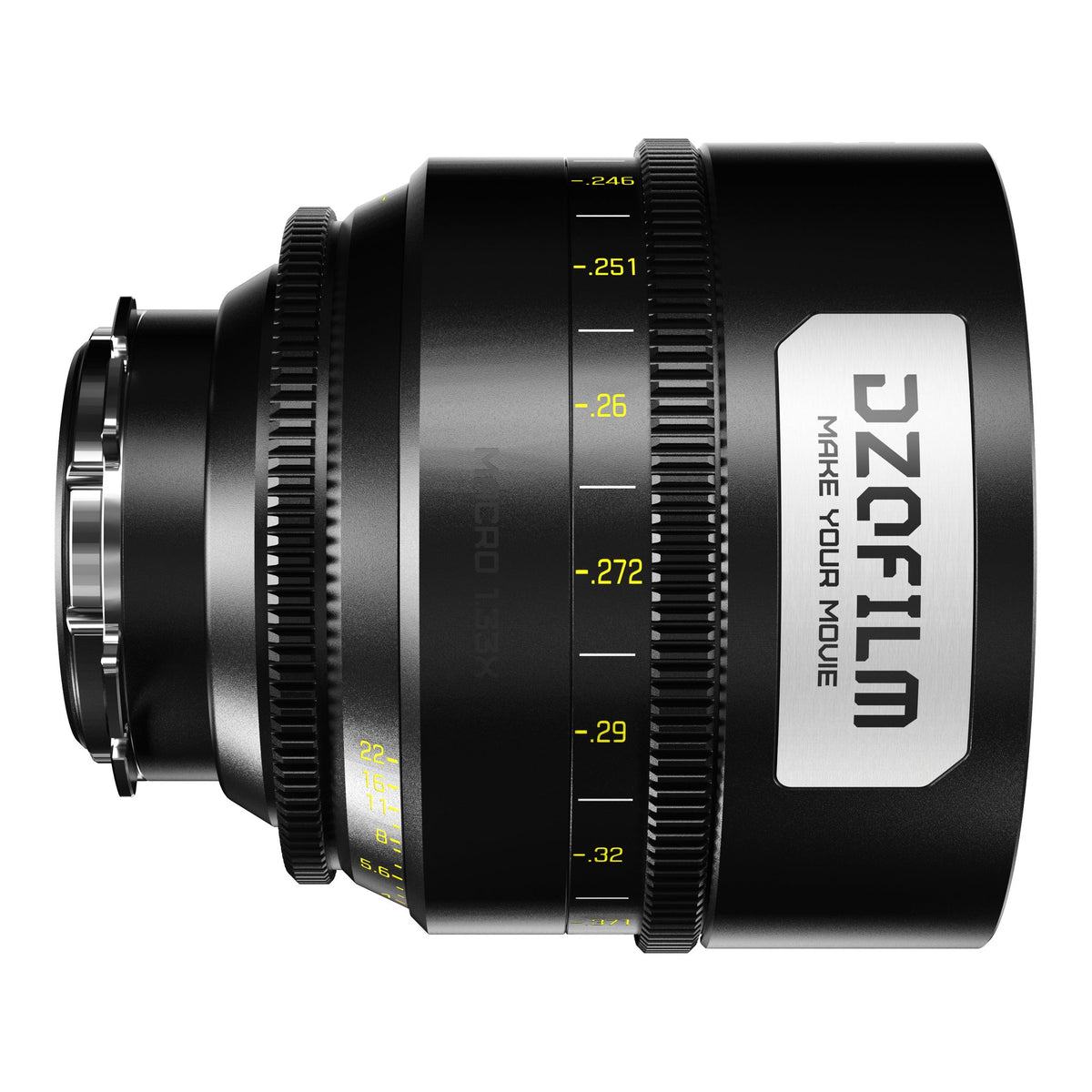 DZOFILM GNOSIS 65mm T2.8 macro cine lens - rear side view