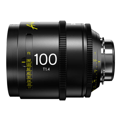 DZOFilm Arles 100mm T1.4 FF/VV Prime Cine Lens (ARRI PL, Feet), side view