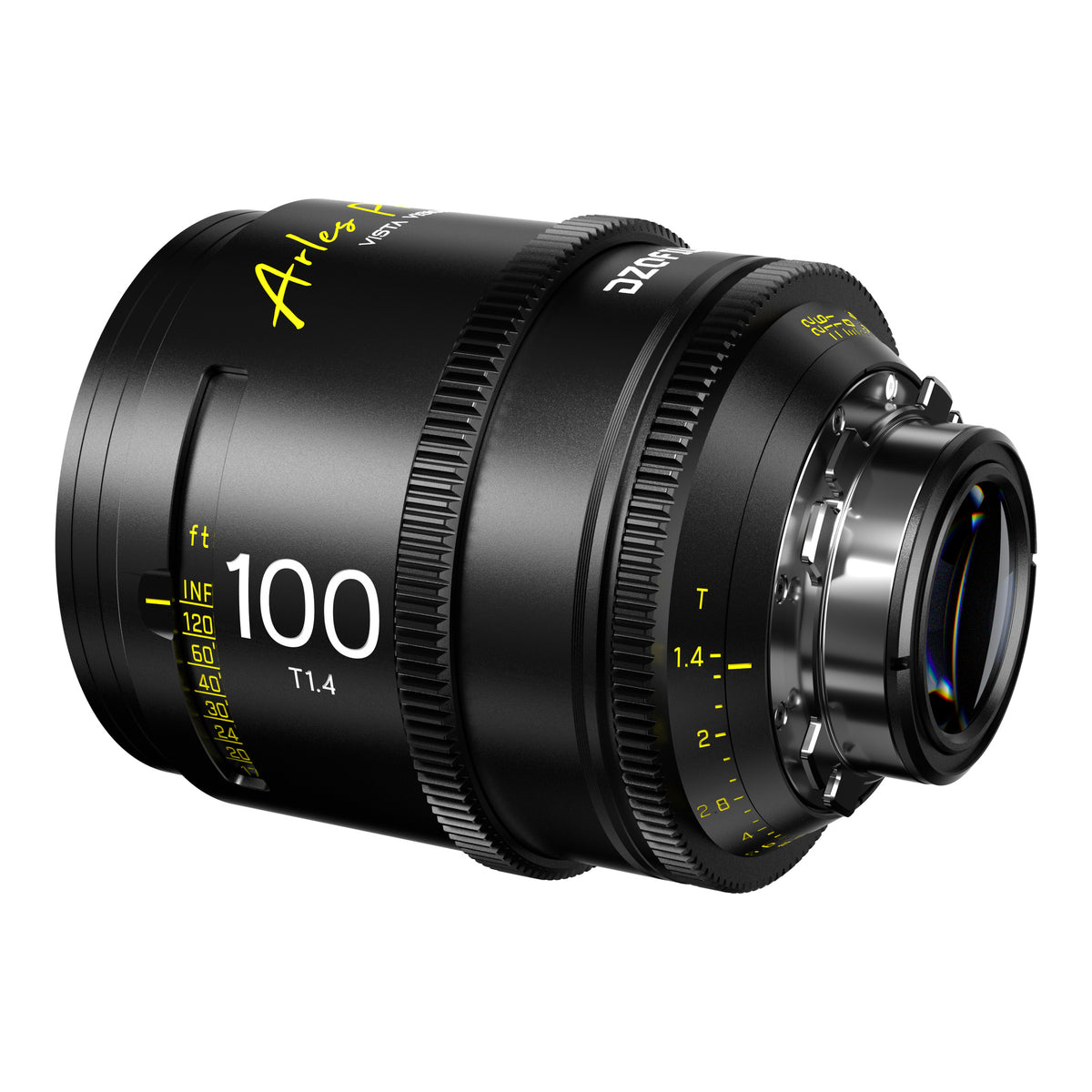 DZOFilm Arles 100mm T1.4 FF/VV Prime Cine Lens (ARRI PL, Feet), rear angle