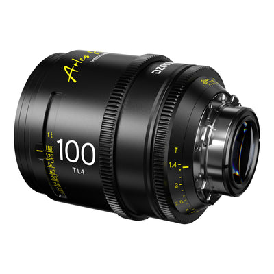 DZOFilm Arles 100mm T1.4 FF/VV Prime Cine Lens (ARRI PL, Feet), rear angle