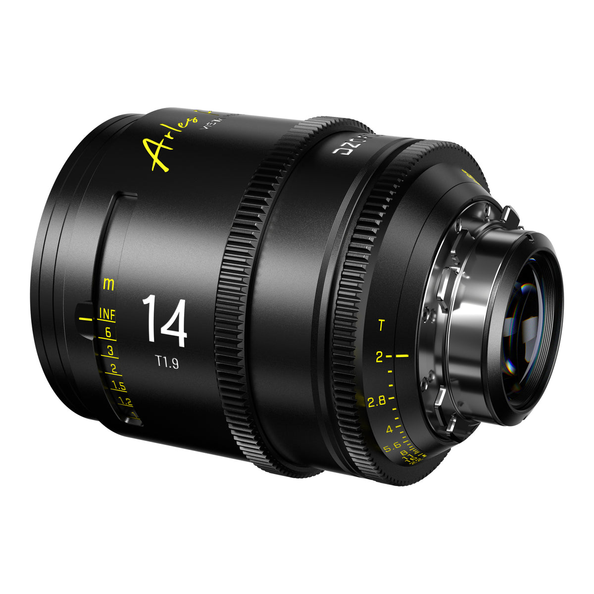 DZOFilm Arles 14mm T1.9 FF/VV Prime Cine Lens (ARRI PL, meter), rear angle
