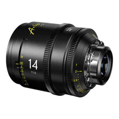DZOFilm Arles 14mm T1.9 FF/VV Prime Cine Lens (ARRI PL, meter), rear angle
