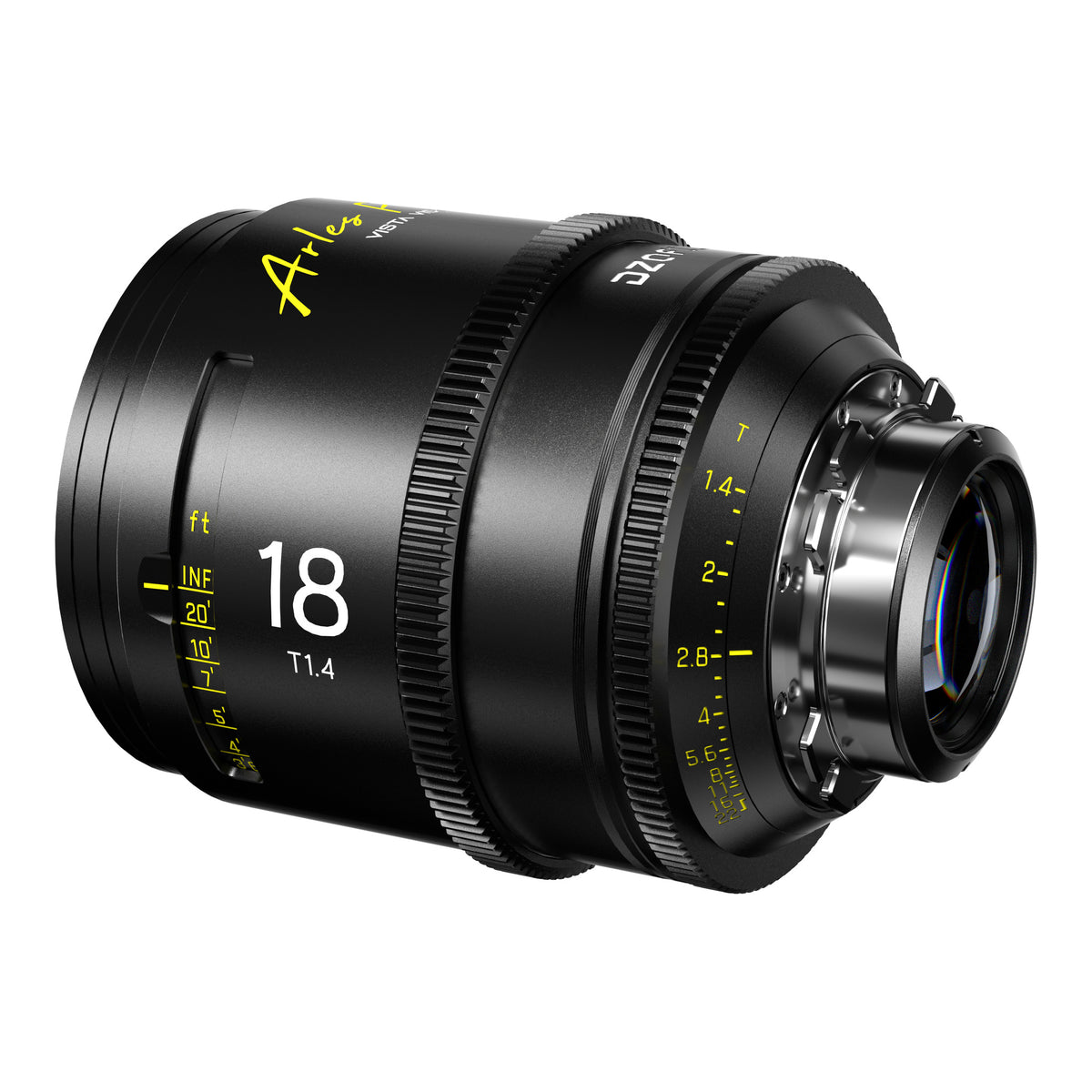 DZOFilm Arles 18mm T1.4 FF/VV Prime Cine Lens (ARRI PL, Feet), rear angle